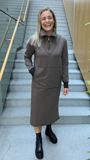 Hemsedal kjole Brown melange