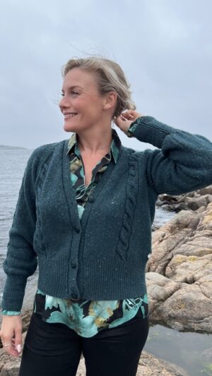 Narvik cardigan Petrol