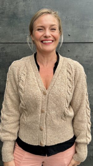 Narvik cardigan Sand